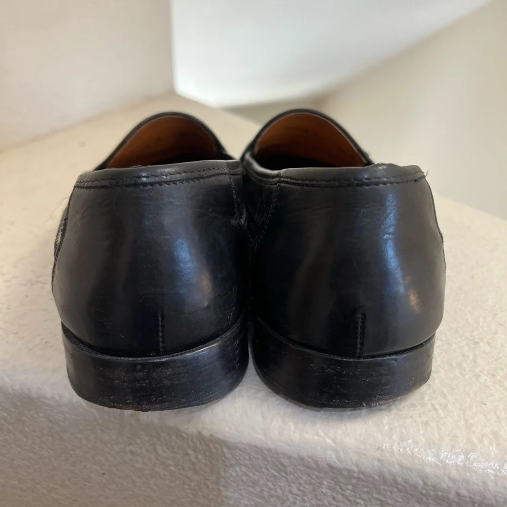 Allen Edmonds Naples Black‎ Leather Tassel Loafers Dress Shoes Men’s Size 12